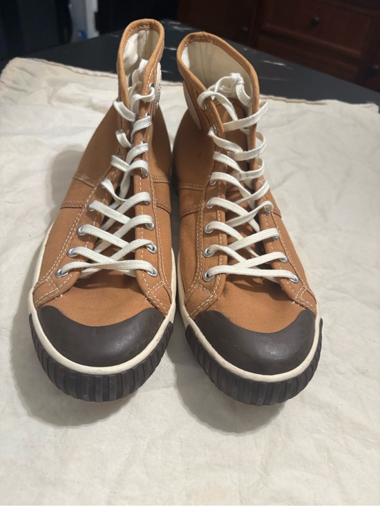 Colchester Rubber co. Other - Colchester Rubber co.Men's High-Top Canvas Sneakers in Tan with Dark Toe